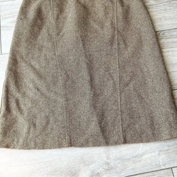 Vintage Laura Studio Wool Blend Woven Pencil Skirt Made in Canada - Picture 2 of 10